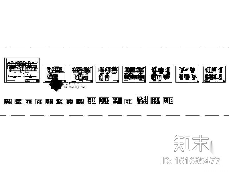 桃源农业银行某支行装修图施工图下载【ID:161695477】