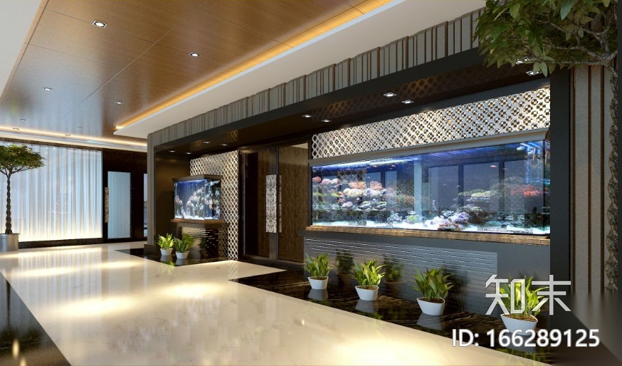 [山东]城市花园七层办公空间设计施工图（附效果图）cad施工图下载【ID:166289125】