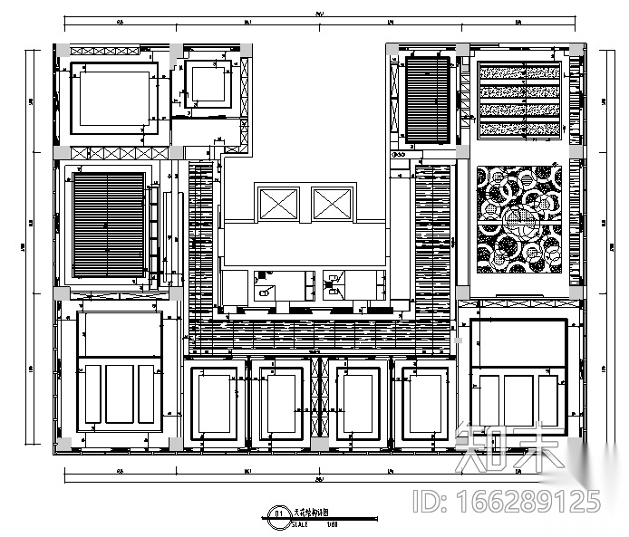 [山东]城市花园七层办公空间设计施工图（附效果图）cad施工图下载【ID:166289125】