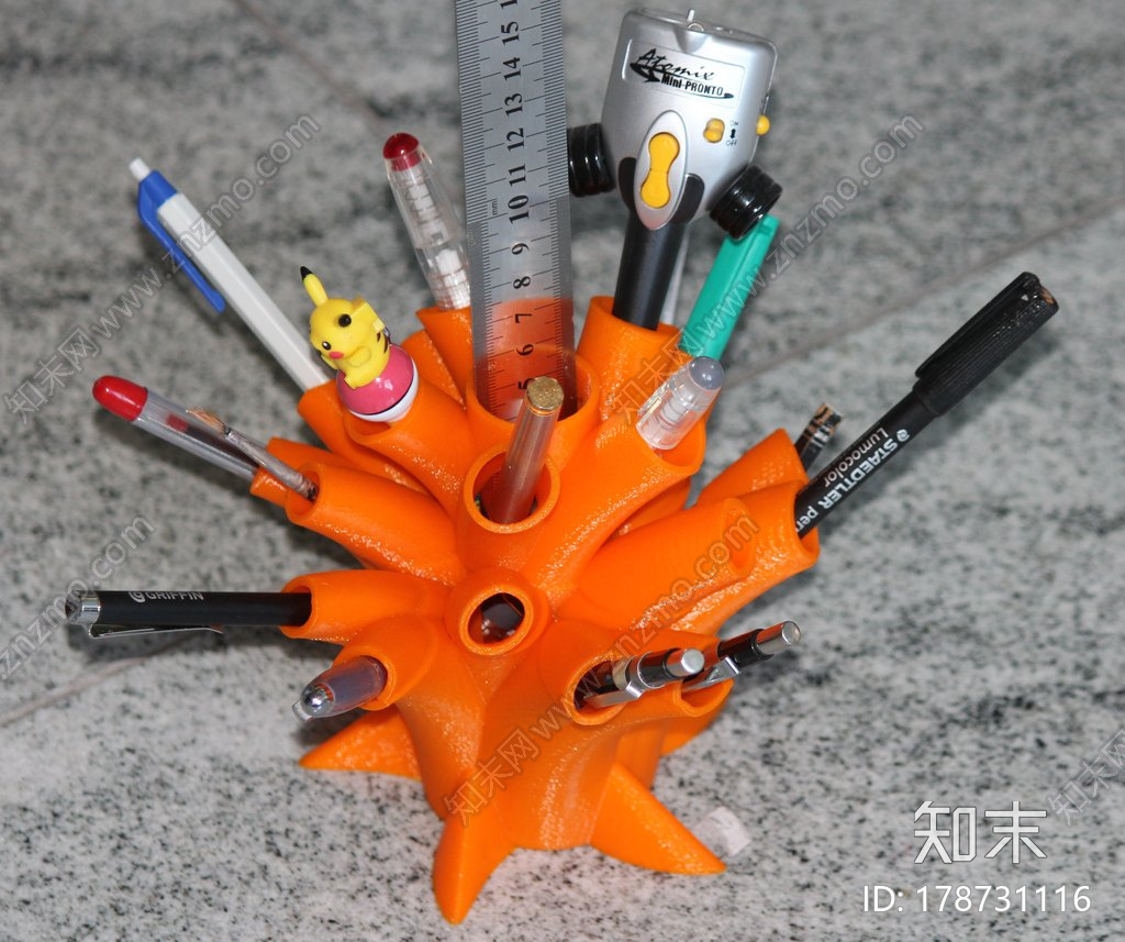 虫洞笔筒3d打印模型下载【ID:178731116】