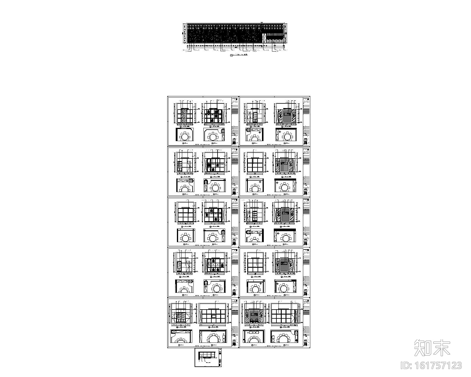 [乌鲁木齐]新中式--马仕玖煲丹露店装修施工图cad施工图下载【ID:161757123】