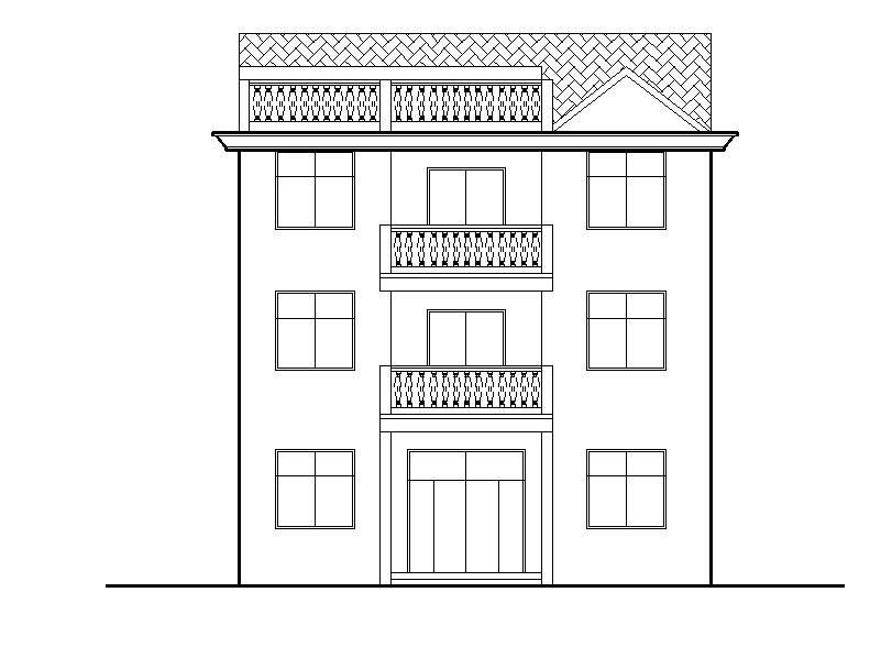 [宁夏]两层砖混结构新农村自建房建筑施工图施工图下载【ID:165420171】