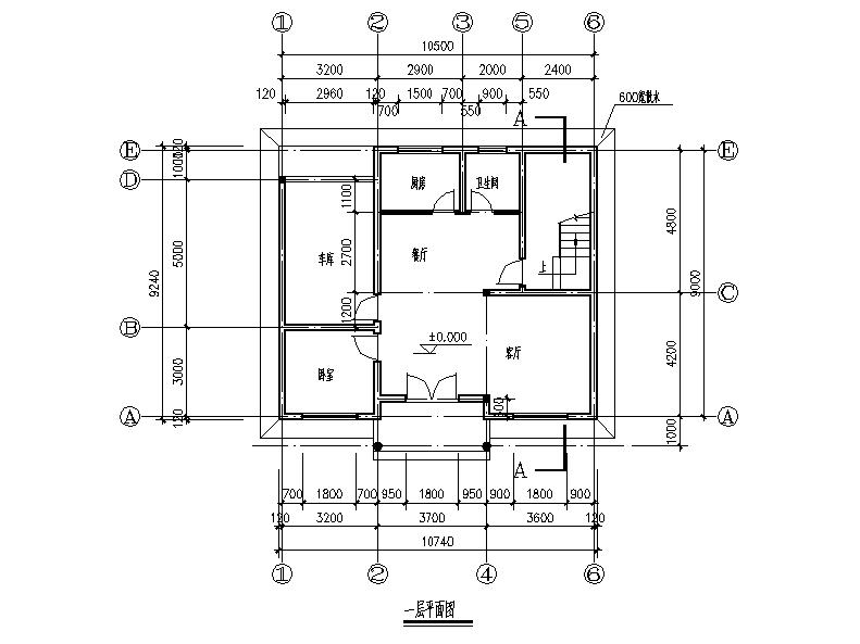 [宁夏]两层砖混结构新农村自建房建筑施工图施工图下载【ID:165420171】