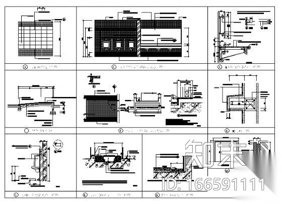 标准大样图(六)cad施工图下载【ID:166591111】