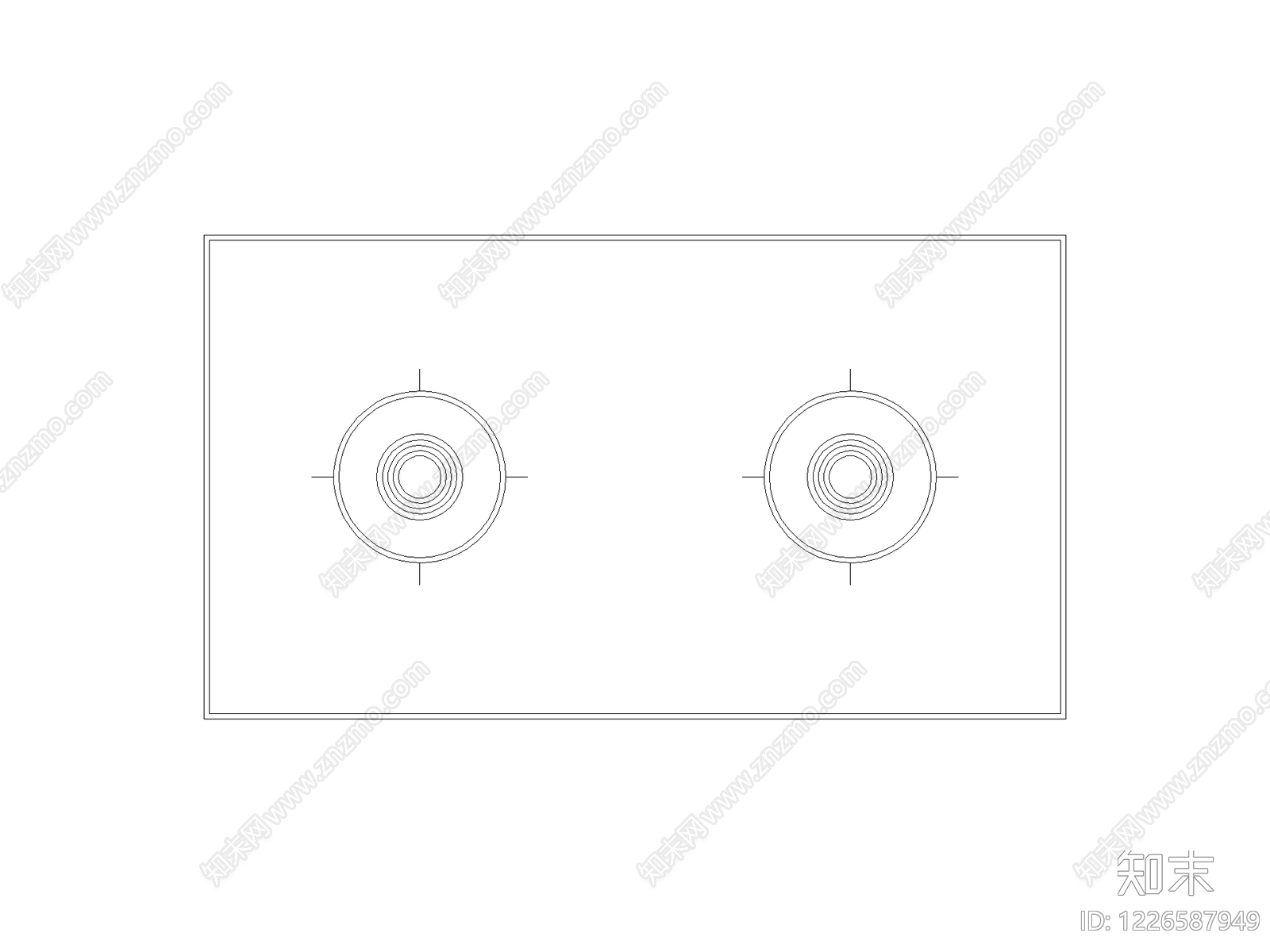 现代厨房设施CAD图纸