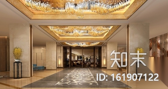 [北京]简约欧式酒店改造项目装修CAD施工图（含效果图）cad施工图下载【ID:161907122】