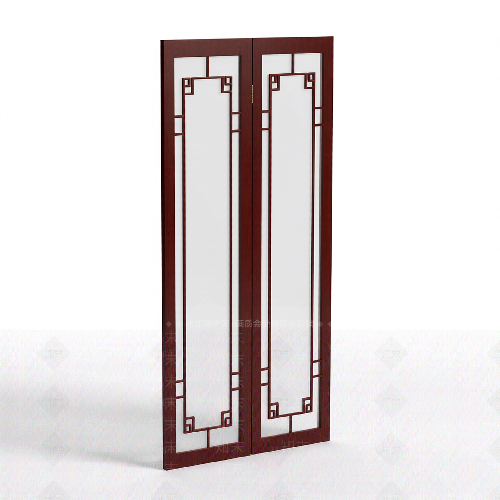 双扇屏风模型3D模型下载【ID:1206193566】