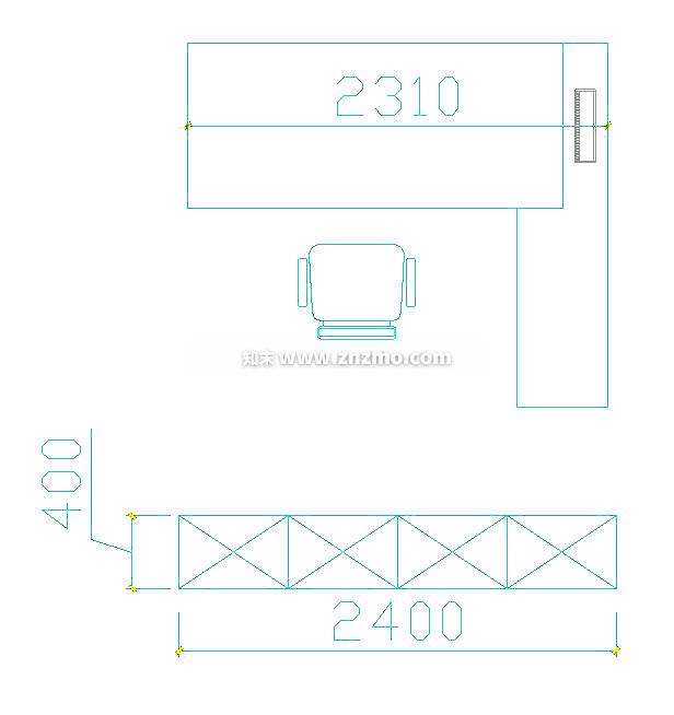 办公桌施工图下载【ID:177111124】