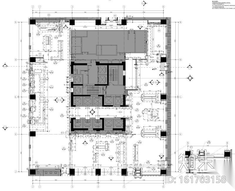 [河南]凯悦嘉轩五星商务酒店工程设计施工图cad施工图下载【ID:161703158】