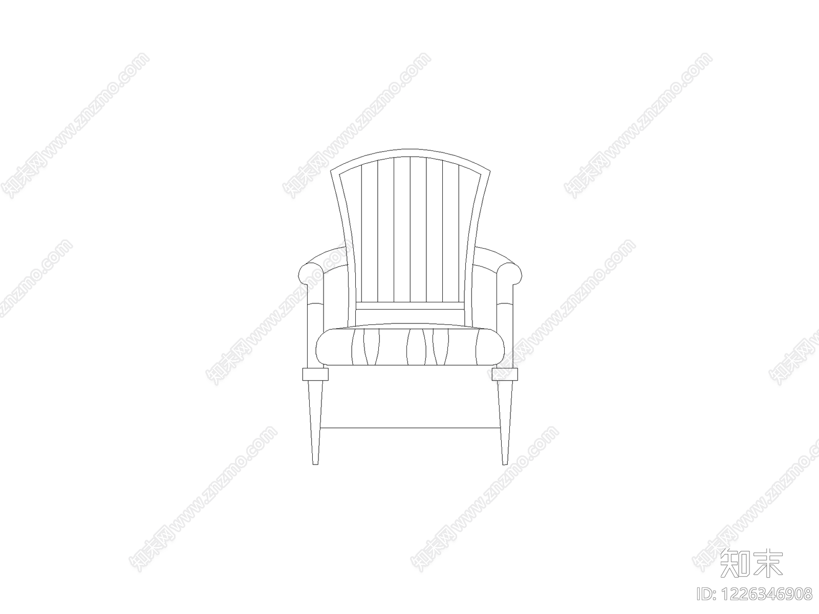 现代椅子CAD图纸