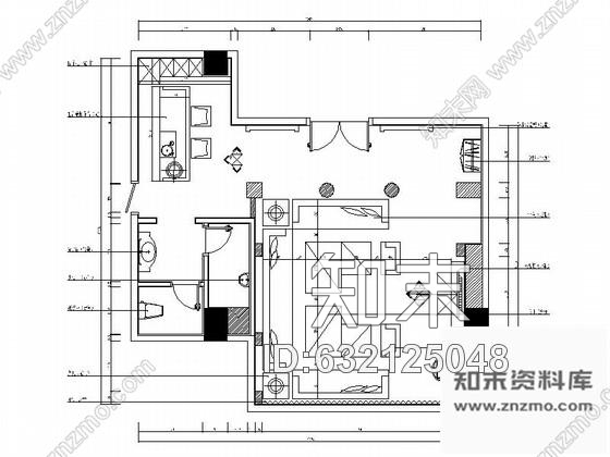 施工图北京欧式风格KTV包厢设计施工图cad施工图下载【ID:632125048】