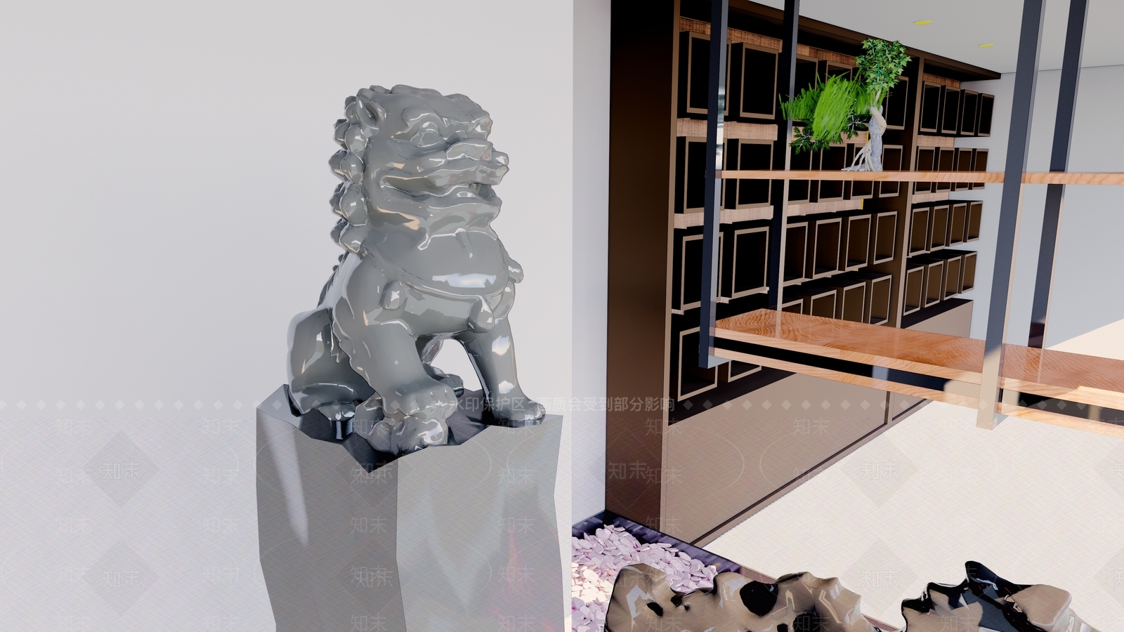 新中式陈设摆件组合SU模型下载【ID:169813213】
