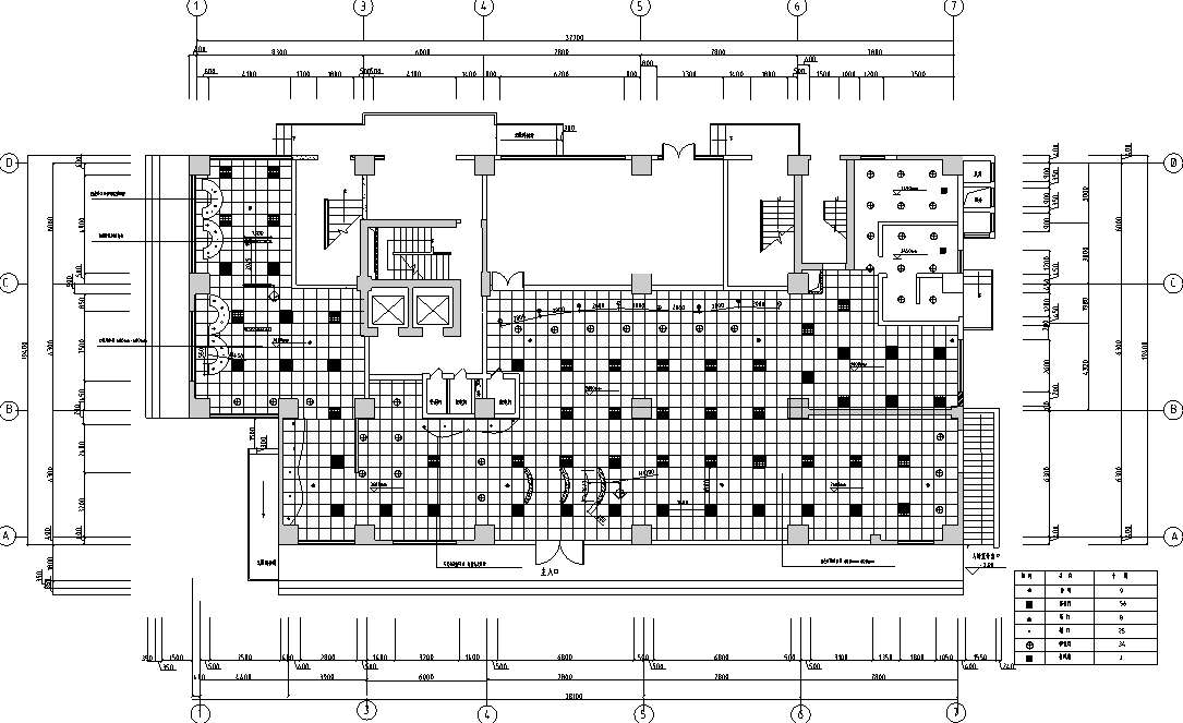 [广东]现代简约风格肯德基快餐店装修施工图（附效果图）cad施工图下载【ID:160424172】