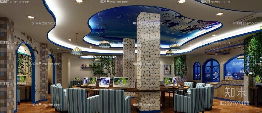 地中海金属吊灯3D模型下载【ID:50707188】