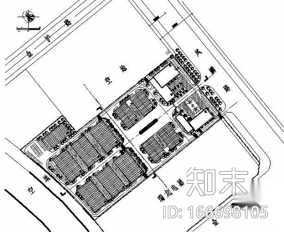 某救灾中心景观方案图cad施工图下载【ID:166698105】