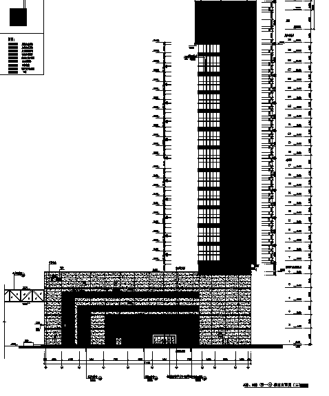 178米39层超高层办公商业酒店全套CAD施工图（著名设计院...cad施工图下载【ID:149858185】