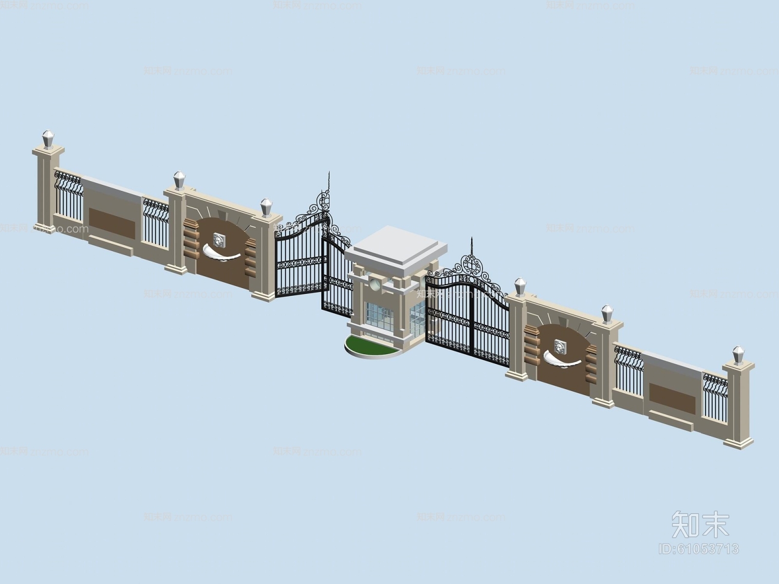 户外大门333D模型下载【ID:61053713】