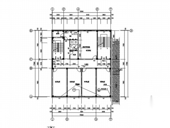 [浙江]多层社区活动中心建筑施工图cad施工图下载【ID:165159177】