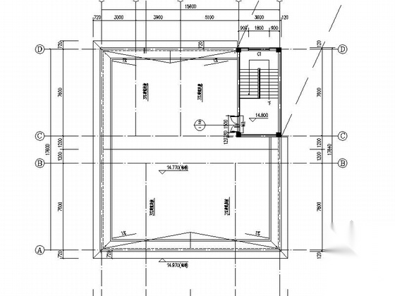 [浙江]多层社区活动中心建筑施工图cad施工图下载【ID:165159177】