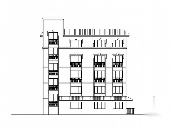 [浙江]多层社区活动中心建筑施工图cad施工图下载【ID:165159177】