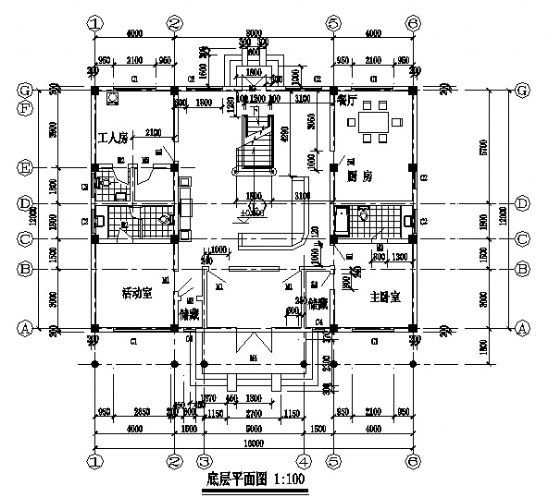 某三层私人住宅楼建筑施工图cad施工图下载【ID:166715115】