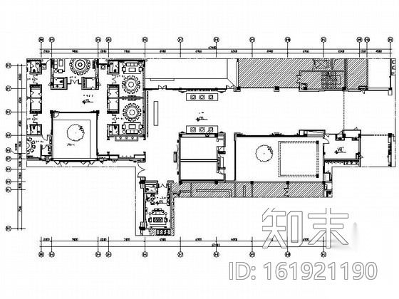 [苏州]苏式现代会议酒店中餐厅室内施工图cad施工图下载【ID:161921190】