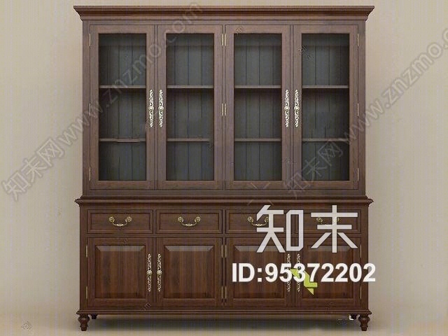 酒柜3D模型下载【ID:95372202】