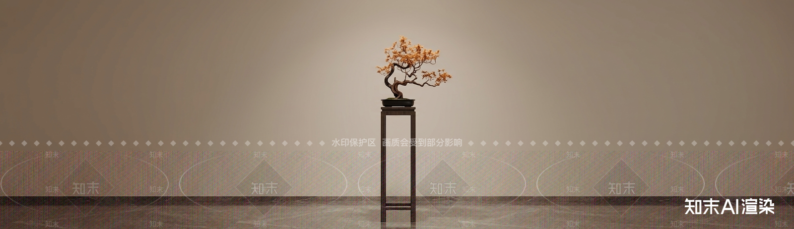 设计感艺术绿植盆栽3D模型下载【ID:1227542727】