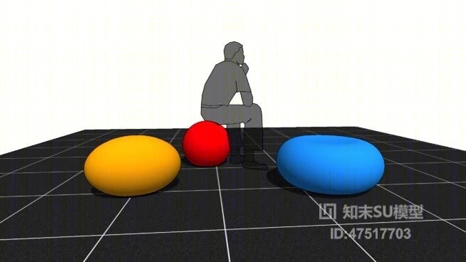 沙发凳SU模型下载【ID:818154583】
