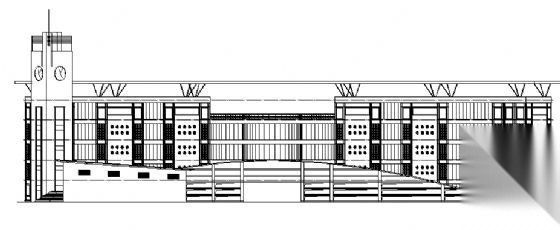 某交通学校五层教学楼建筑施工图纸cad施工图下载【ID:151576156】