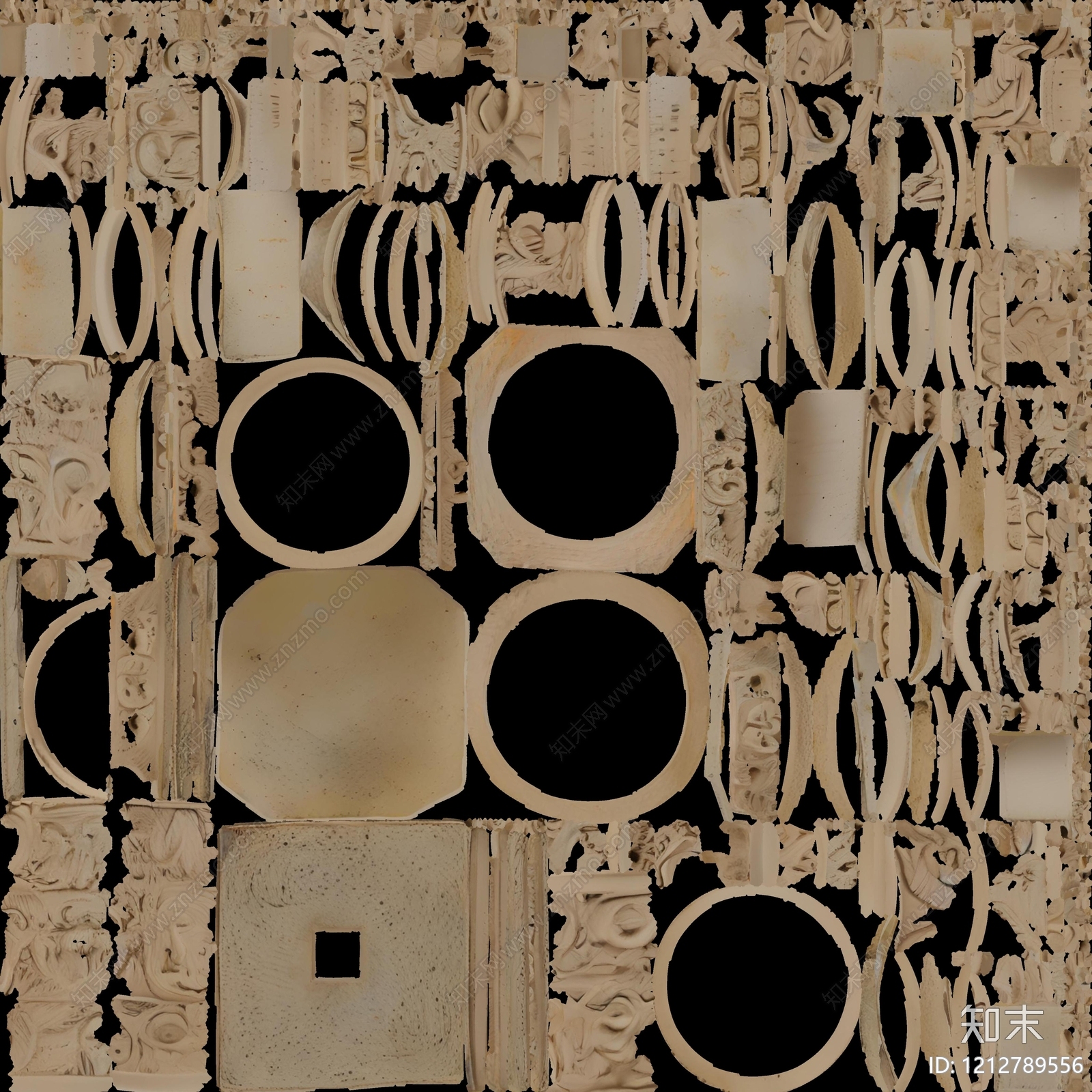 传统纹样贴图下载【ID:1212789556】