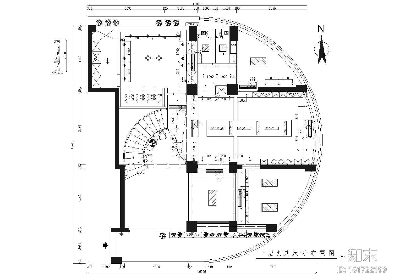 圣士达办公室装饰设计施工图+3D模型+效果图cad施工图下载【ID:161722199】