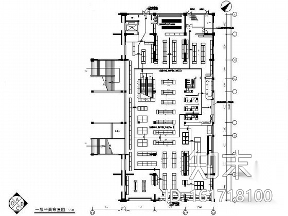 [杭州]某商贸公司超市室内装修图cad施工图下载【ID:161718100】