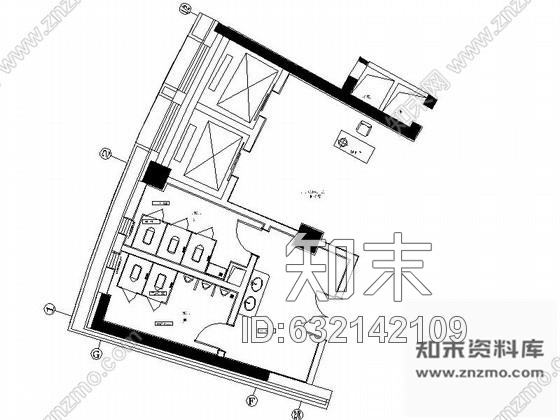 施工图高层公共卫生间装修图cad施工图下载【ID:632142109】