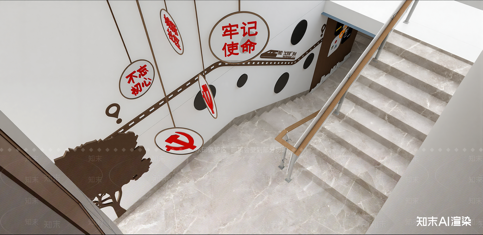 现代党建室SU模型下载【ID:1215205391】