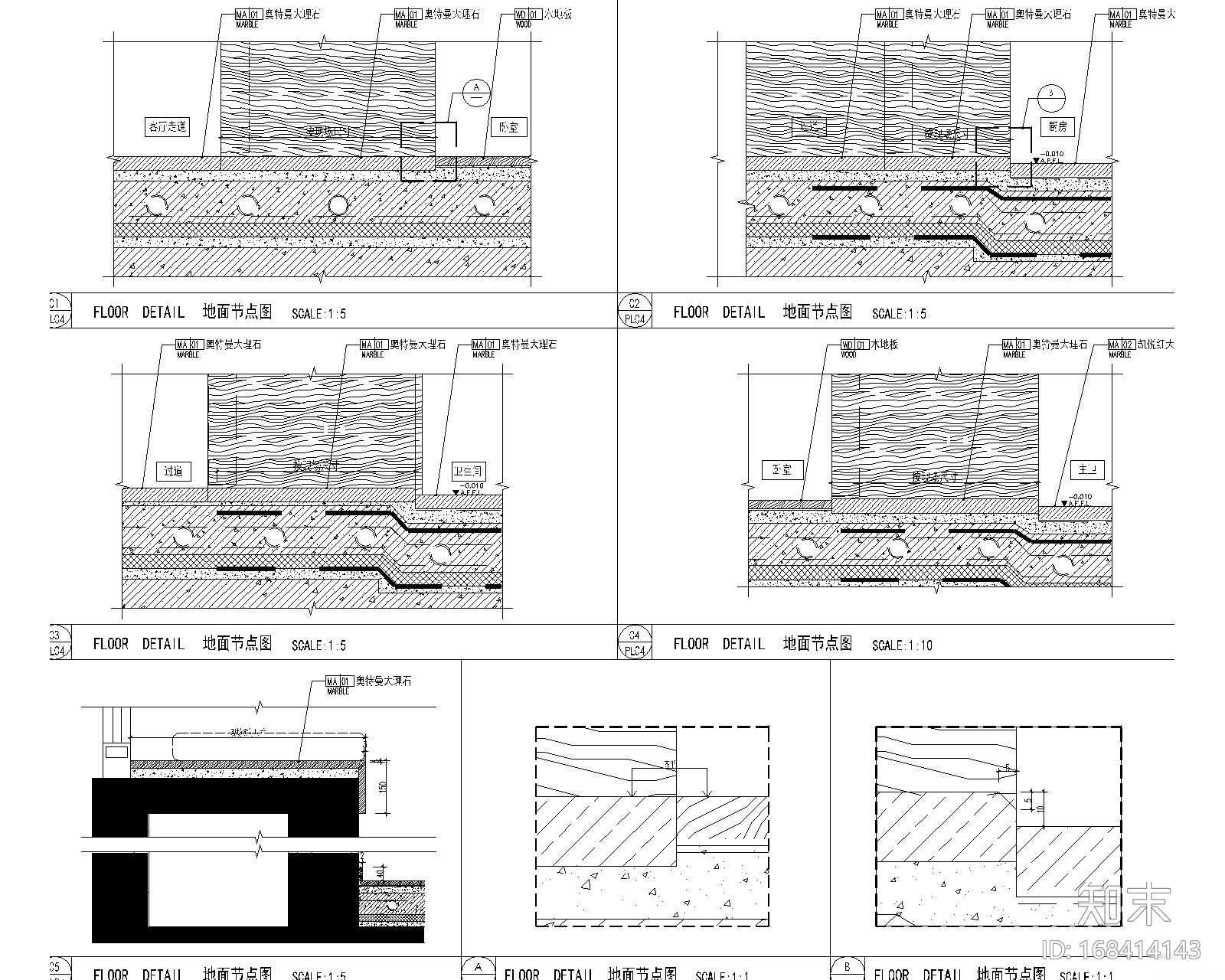 [上海]集艾设计G&A-海珀黄浦4-1中式样板间设计方案含效...cad施工图下载【ID:168414143】