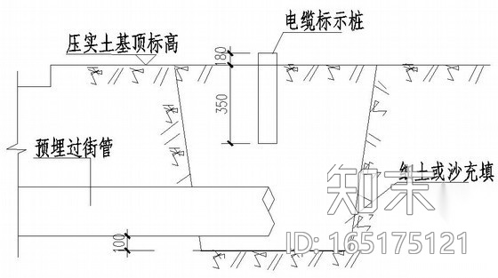 [西安]某电力管沟施工图纸cad施工图下载【ID:165175121】