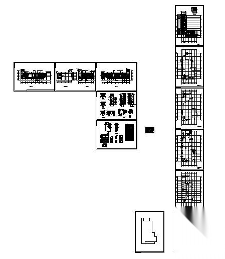 某三层市场建筑方案图cad施工图下载【ID:165142136】