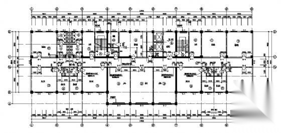 某九层办公楼建筑设计施工图cad施工图下载【ID:151402193】