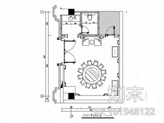 [天津]五星级婚宴酒店大宴会厅包间施工图（含效果）cad施工图下载【ID:161948122】