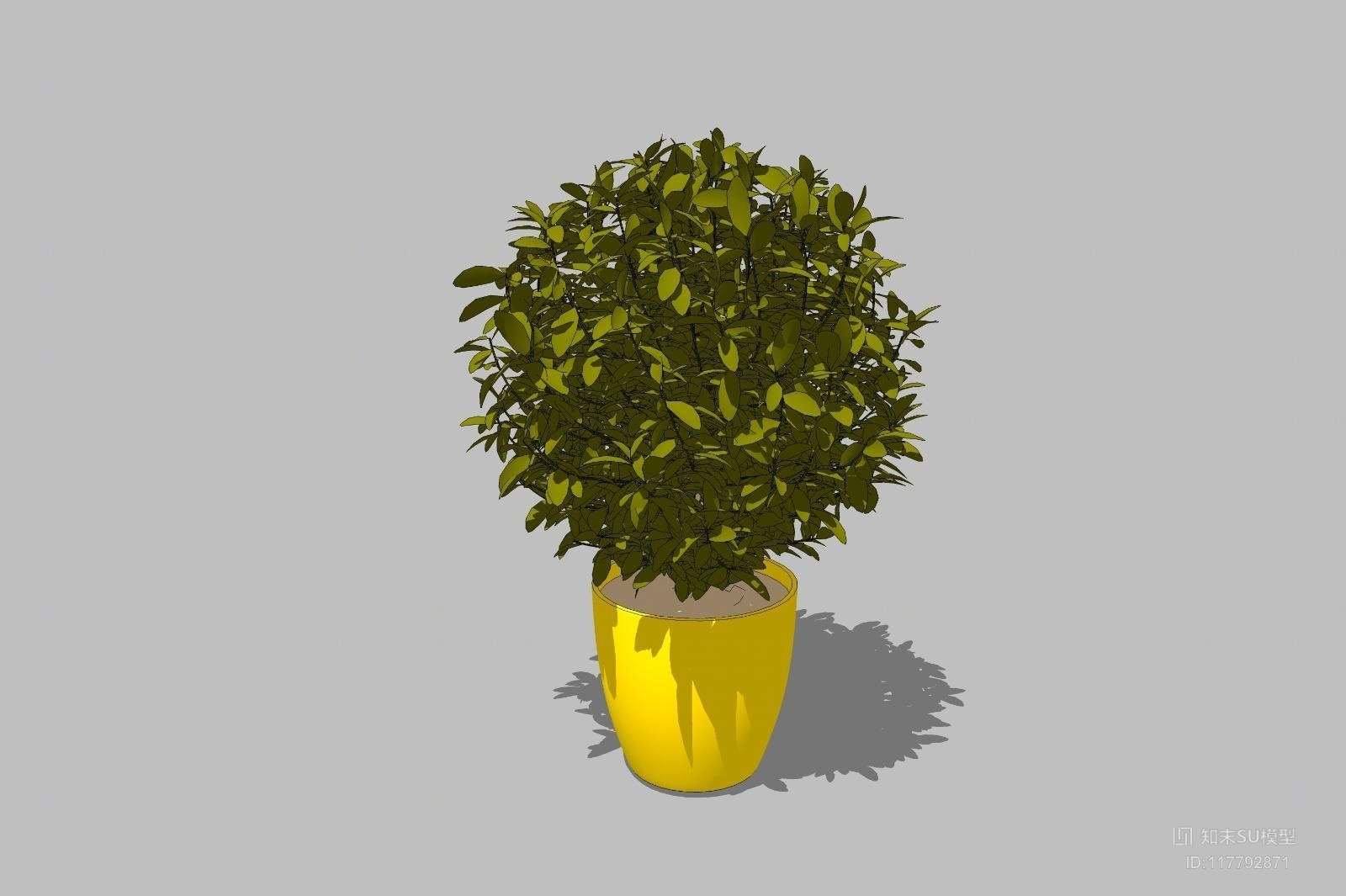 精品免费盆栽SU模型下载【ID:117792871】