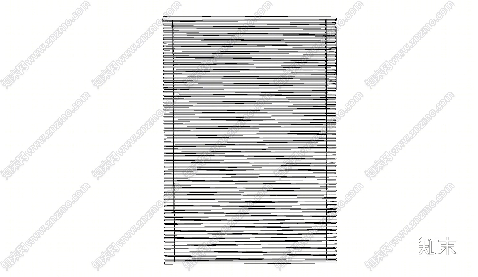 现代风格百叶帘SU模型下载【ID:188203276】