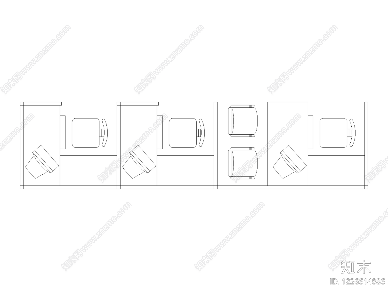 桌椅CAD图纸