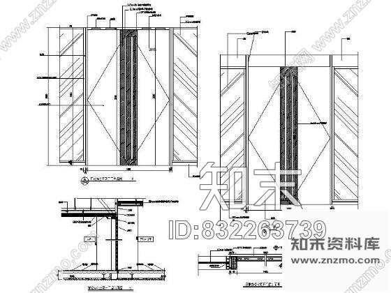 图块/节点开敞办公室双开门详图cad施工图下载【ID:832263739】