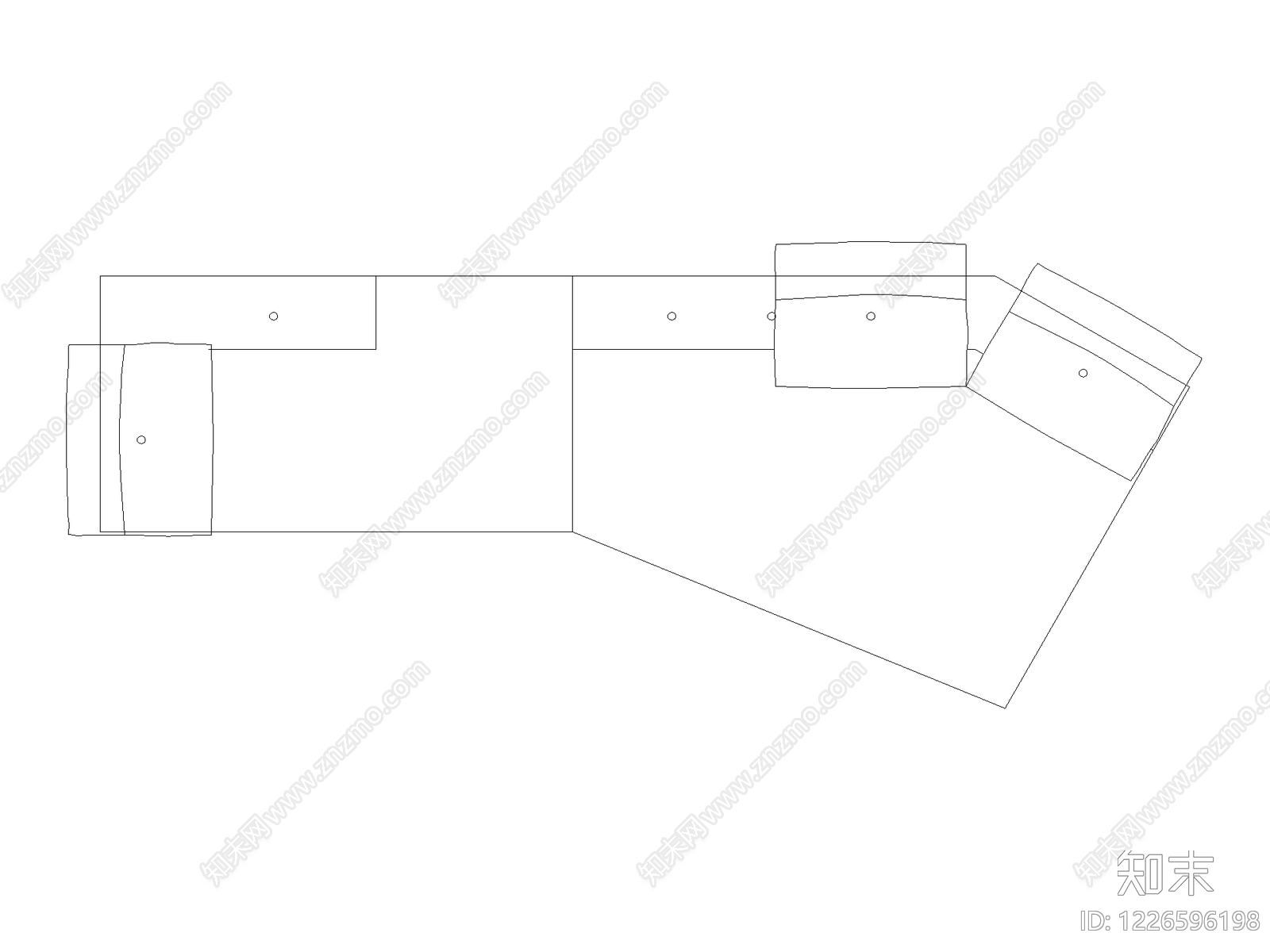 现代沙发CAD图纸