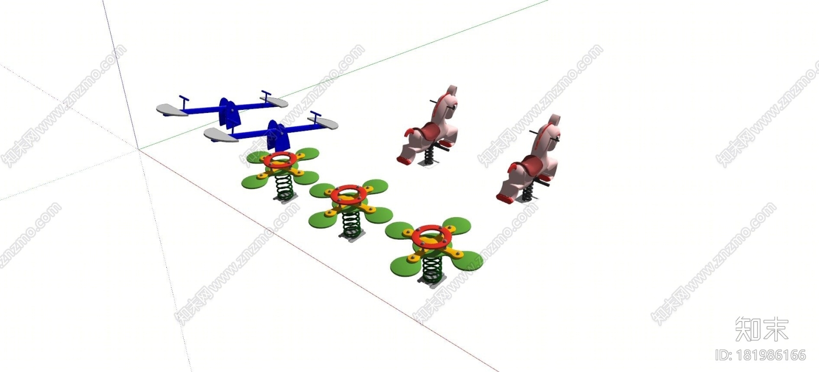 儿童游乐设施SU模型下载【ID:181986166】