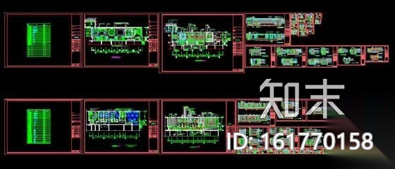 某中式餐厅装修图cad施工图下载【ID:161770158】