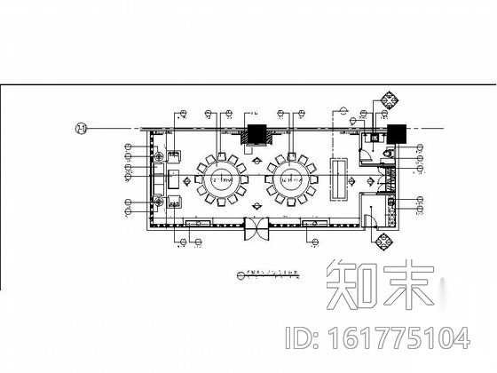 [重庆]某酒店四层中餐厅A3包房施工图施工图下载【ID:161775104】