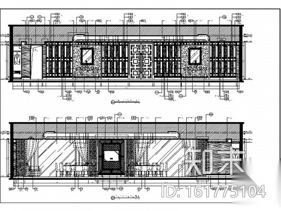 [重庆]某酒店四层中餐厅A3包房施工图施工图下载【ID:161775104】