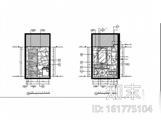 [重庆]某酒店四层中餐厅A3包房施工图施工图下载【ID:161775104】